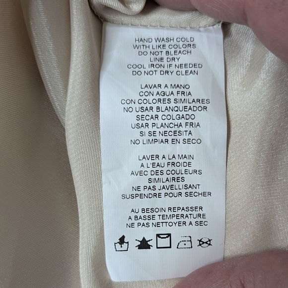 Parker & Rowe Champagne Satin Maxi Dress - S - Formal Wedding Guest - Picture 3 of 9